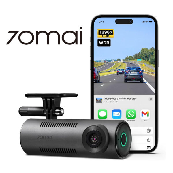 Dashcam Cámara de Auto Xiaomi 70Mai M310 1296P QHD 130°