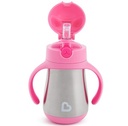 Termo de acero inoxidable con diseño de gato - 236 ml - 8 oz - Color Rosado - Marca Munchkin