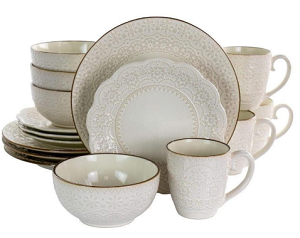 Vajilla Johanne Dinner - 16 piezas – 4 puestos