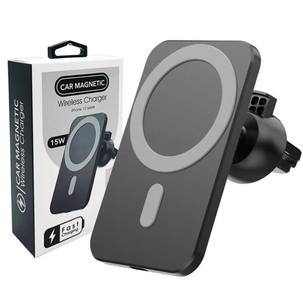 Cargador de Auto Inalambrico Magnetico MagSafe 15W para Apple iPhone