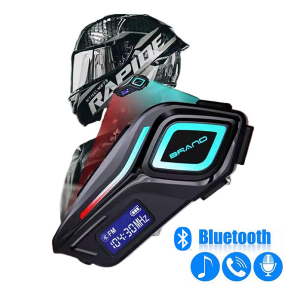 Manos Libres Bluetooth Para Casco Motocicleta RadioFM K08
