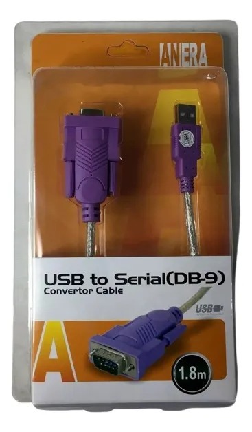 Cable Convertidor De Usb Macho A Serial Db-9 Rs-232 Hembra
