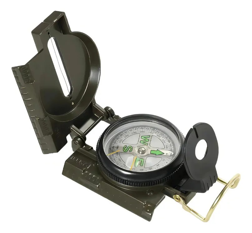 Brújula Lensática, Brújula Militar. Verde Musgo