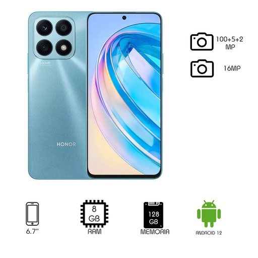 [x9] Smarthphone Honor X8a 6 Ram + 128 Gb