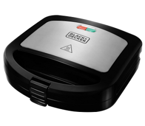 [BD-PAN24535] Sanduchera Panini Xpress - color negro con plateado - Black+Decker