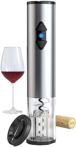 [HOGCOC451] Abrebotellas eléctrico Sacacorchos de vino automático alimentado por 4 pilas AA