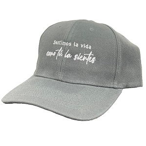 [gorra_GHK_naranjag] Gorra Color Gris tipo Baseball - Grupo Hospitalario Kennedy Brands