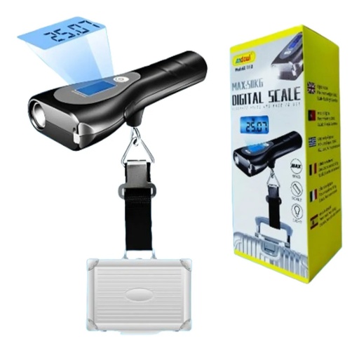 [P000000683] Balanza Maleta Equipaje Electrónica Andowl 50 Kg