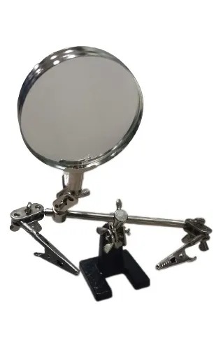 [HERRACOMP150] Tercera Mano Para Soldar Con Lupa